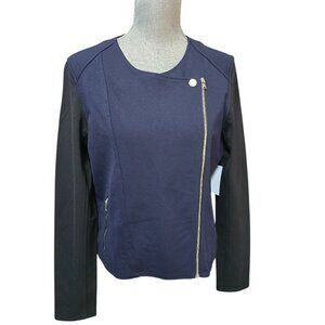 Catherine Malandrino Women's Long Sleeve Jacket Indigo Size Large NWT